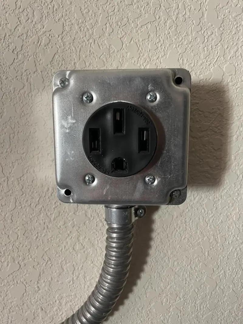 NEMA 14-50 outlet installed for Electrical Panel Upgrade in Day Valley