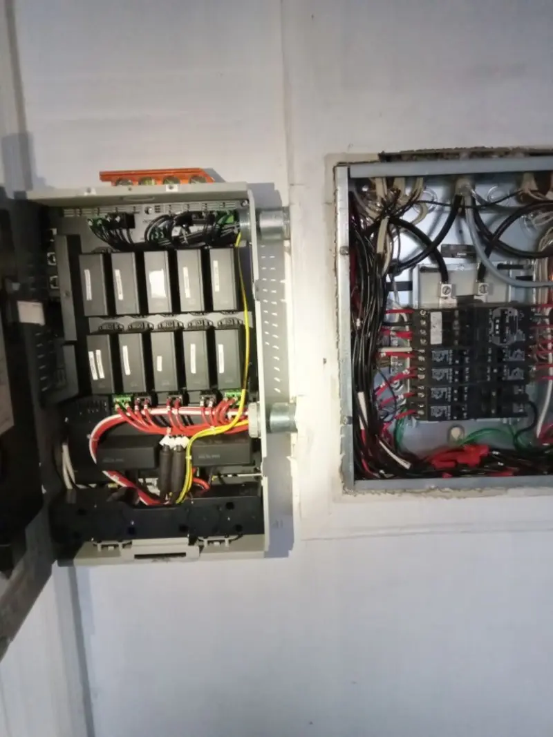 Electrical panel upgrade completed for Security Camera Wiring in Day Valley